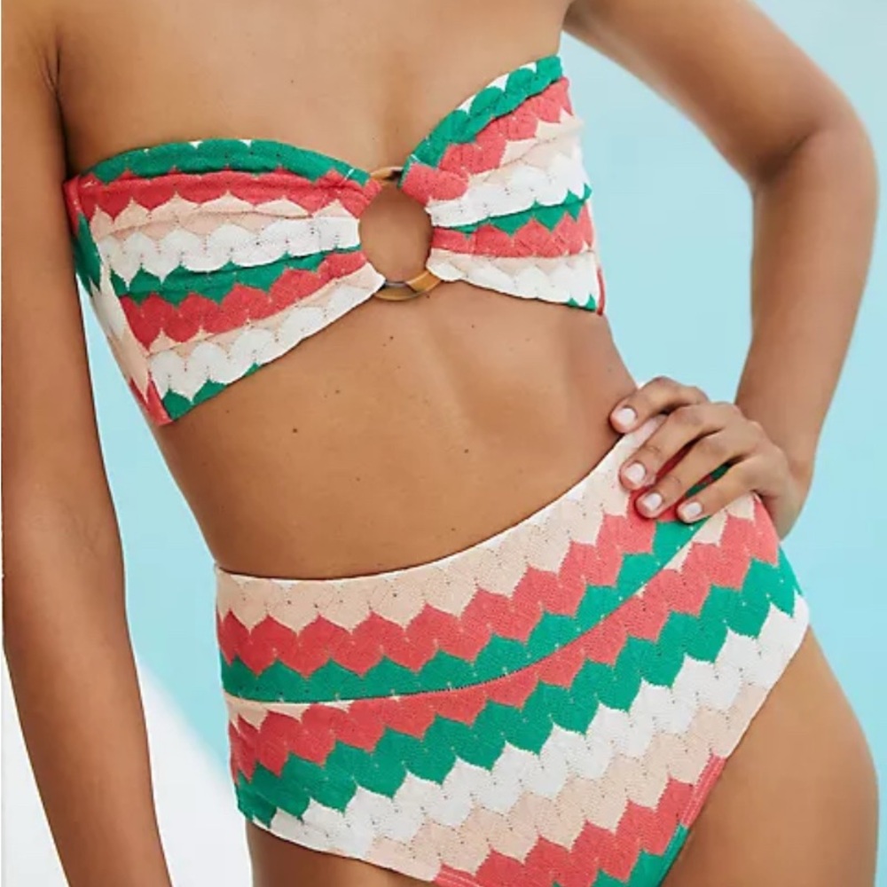 Montce Gelato Bikini Set - Tori Ties Top and Added Coverage Bottoms